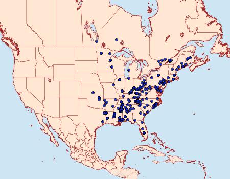 Distribution Data for Psilocorsis reflexella