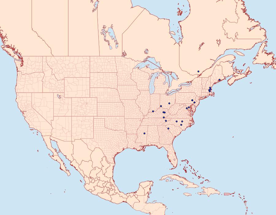 Distribution Data for Fabiola edithella