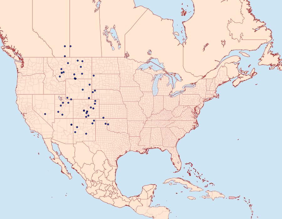 Distribution Data for Euxoa teleboa