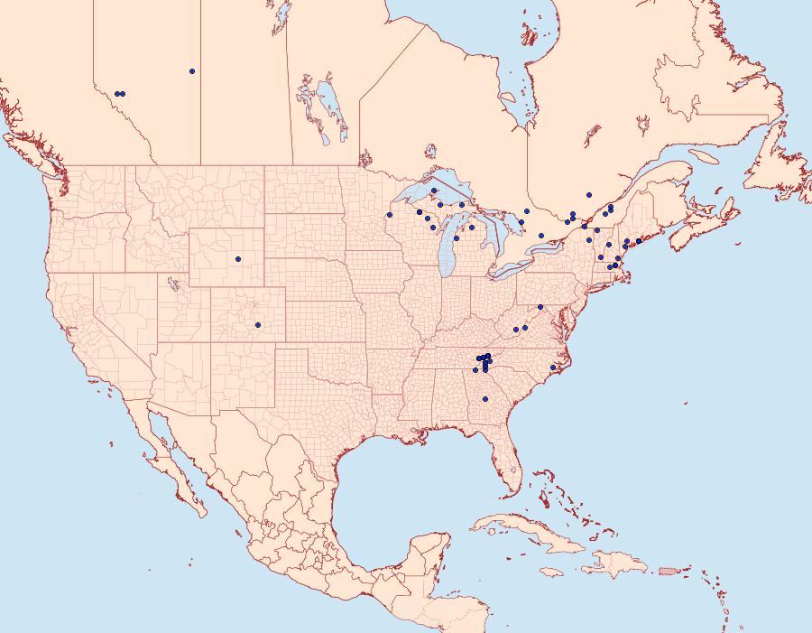 Distribution Data for Xestia praevia