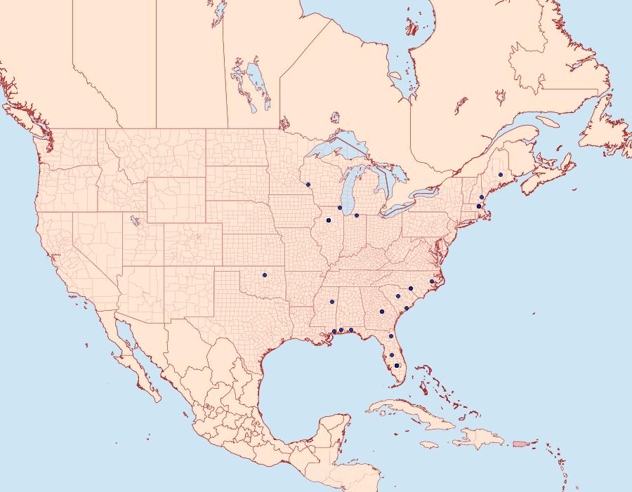 Distribution Data for Mompha passerella