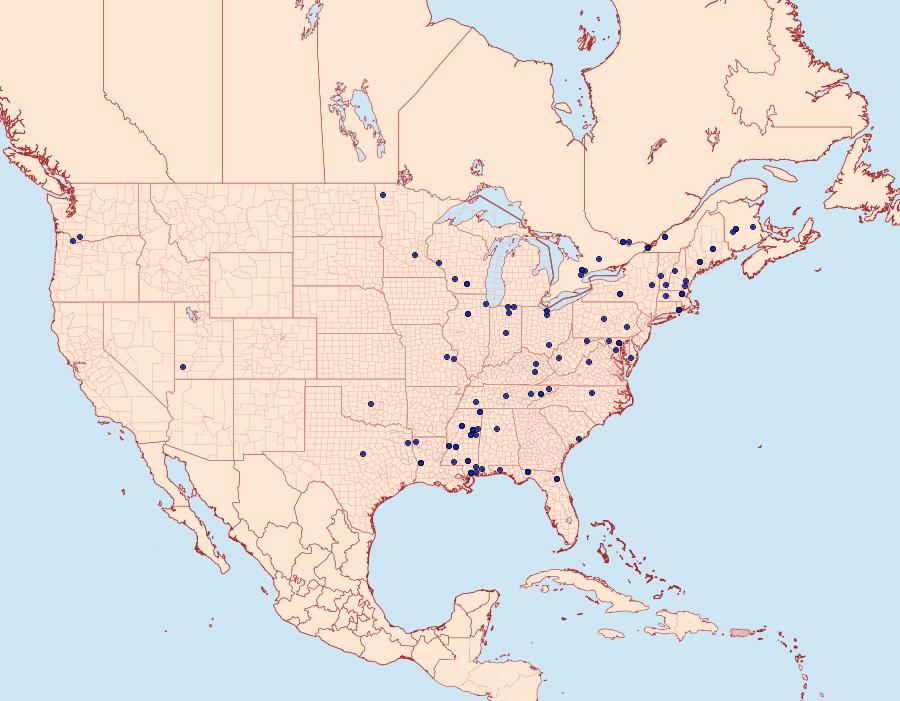 Distribution Data for Telphusa longifasciella