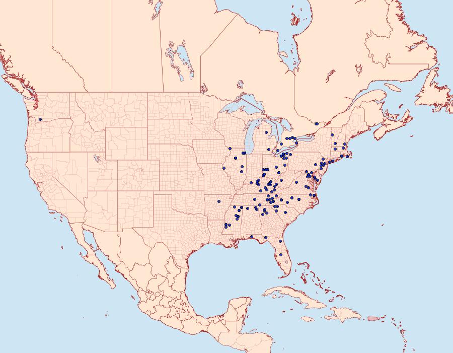 Distribution Data for Yponomeuta multipunctella