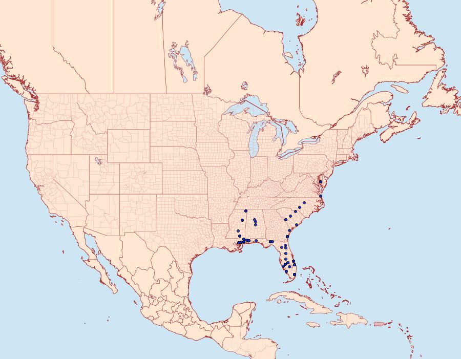 Distribution Data for Givira francesca