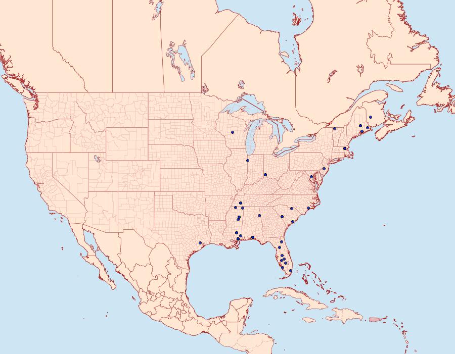 Distribution Data for Nemapogon rileyi