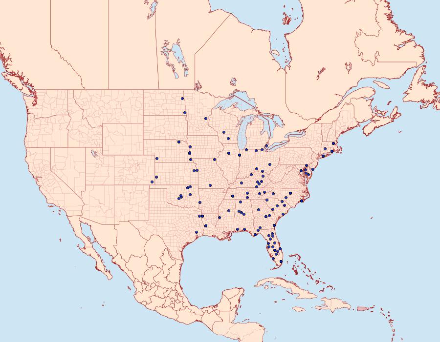 Distribution Data for Pelochrista robinsonana