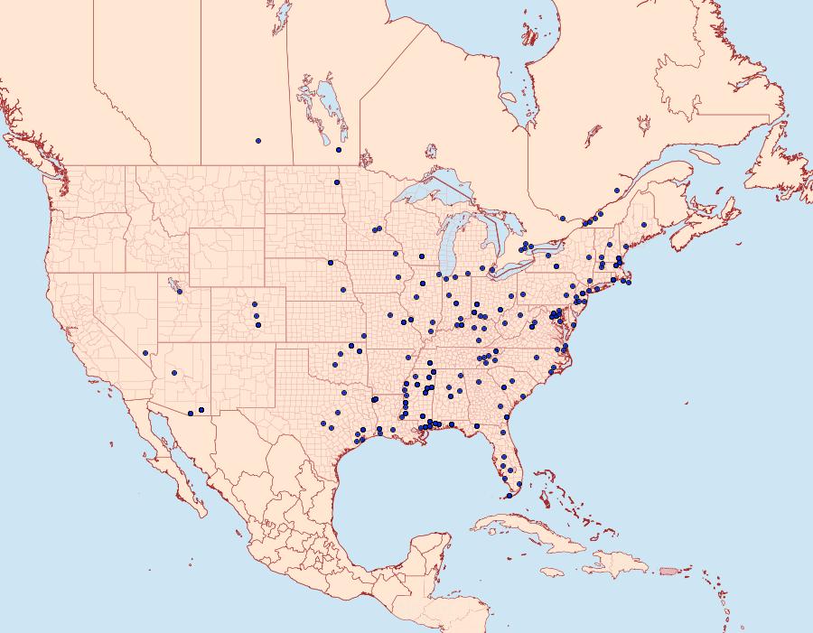 Distribution Data for Xylesthia pruniramiella