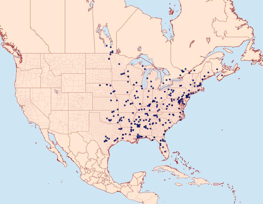 Distribution Data for Argyrotaenia quercifoliana