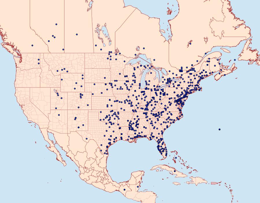 Distribution Data for Sparganothis sulfureana