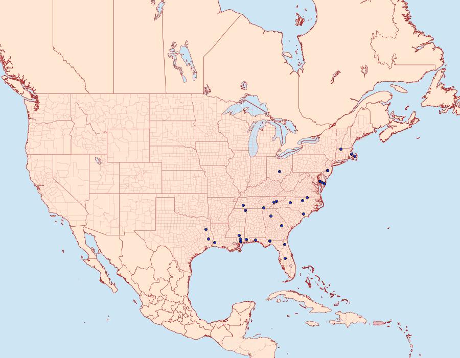 Distribution Data for Thaumatographa jonesi