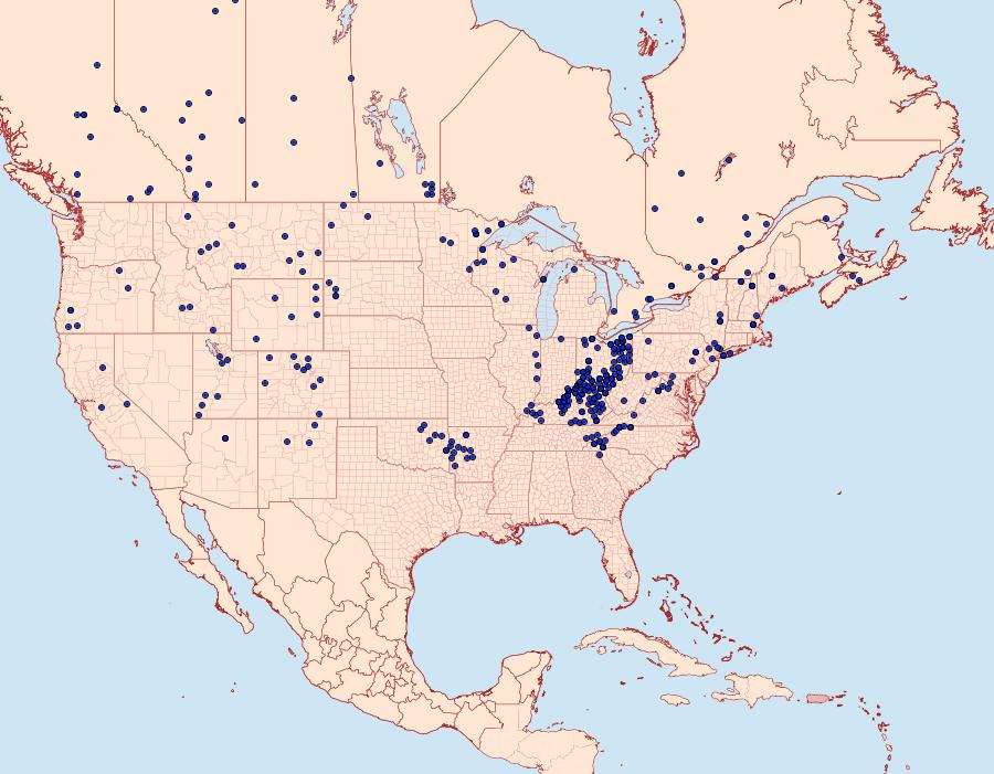 Distribution Data for Erynnis icelus