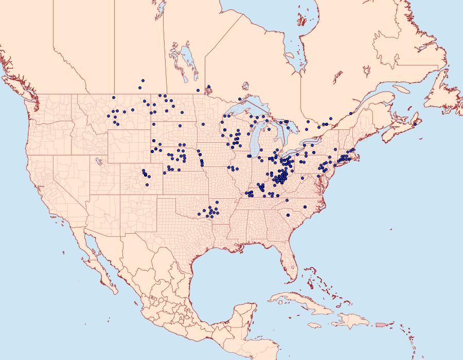 Distribution Data for Hesperia leonardus