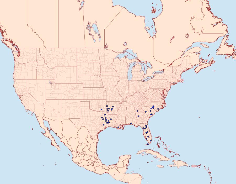 Distribution Data for Hesperia meskei