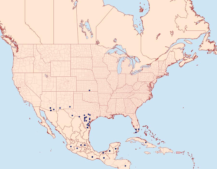 Distribution Data for Pyrisitia nise