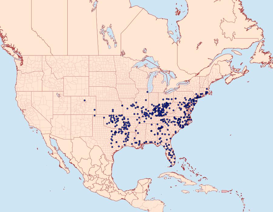 Distribution Data for Calycopis cecrops