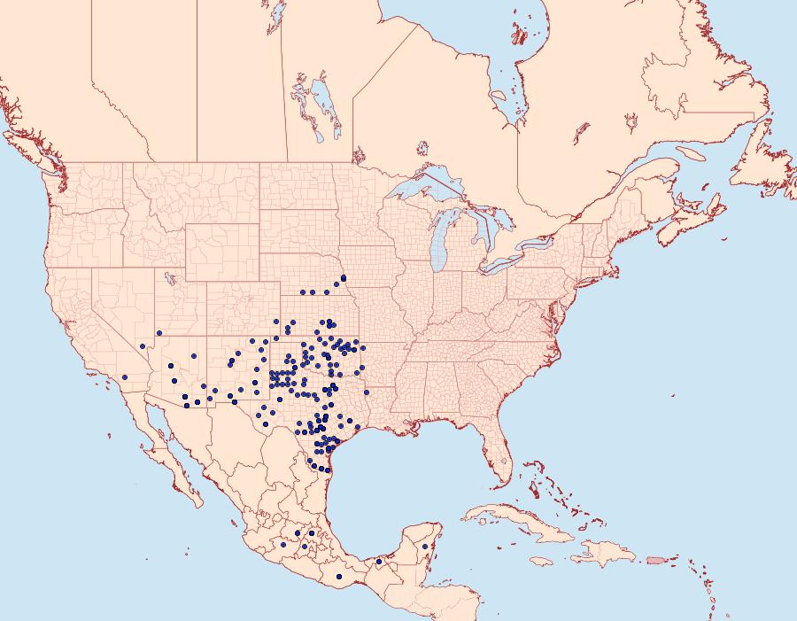 Distribution Data for Chlosyne lacinia