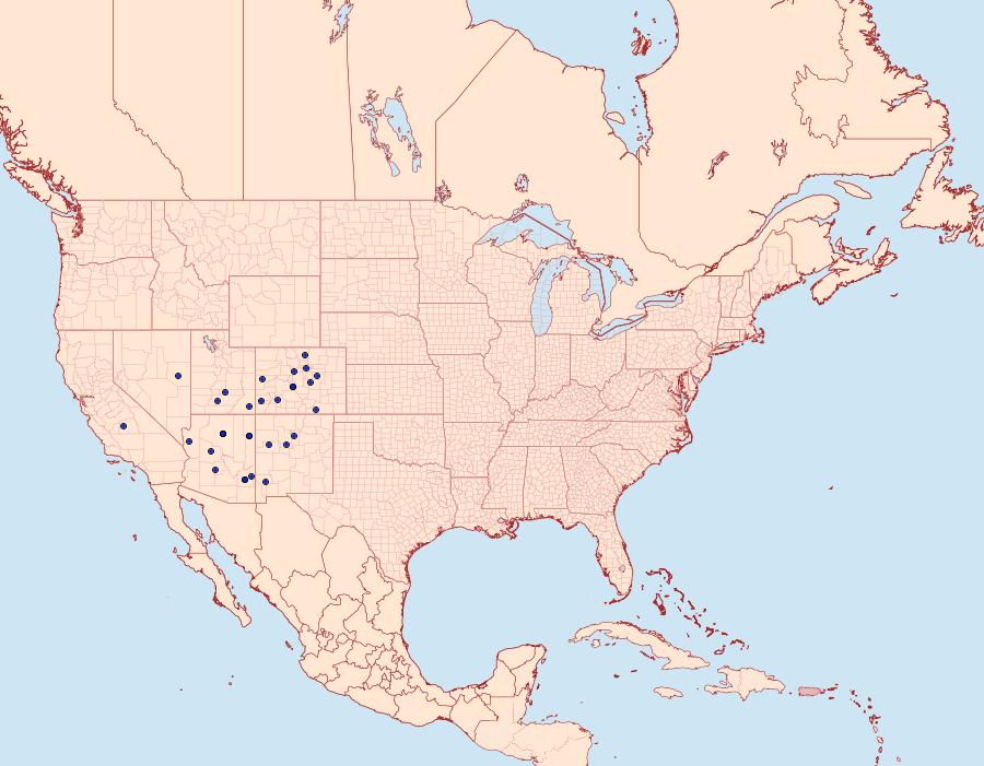 Distribution Data for Poladryas arachne