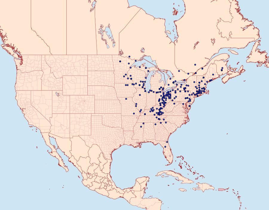 Distribution Data for Euphydryas phaeton