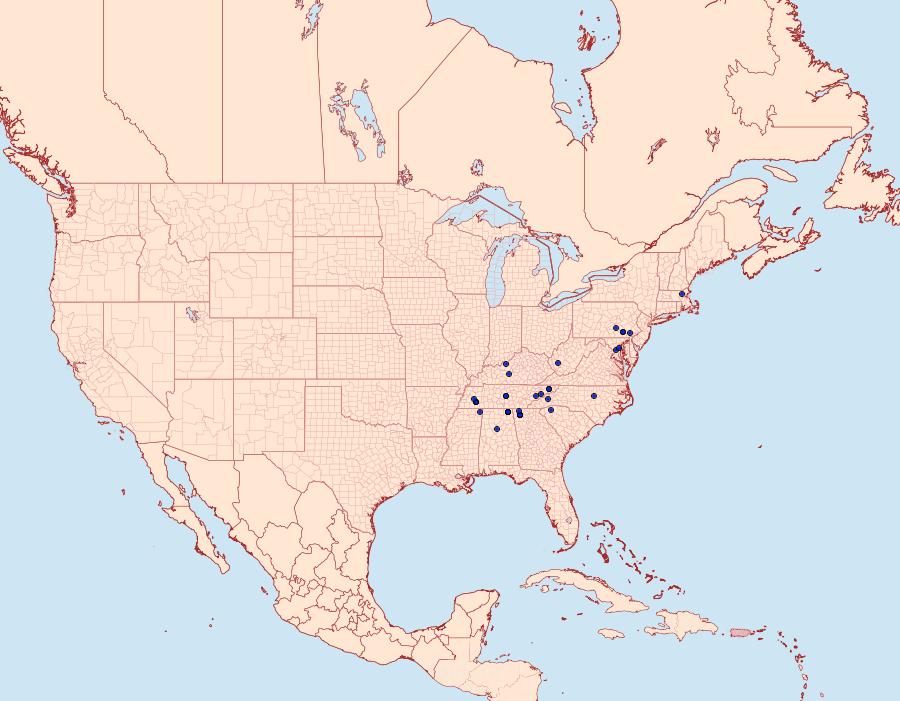 Distribution Data for Ecpyrrhorrhoe puralis