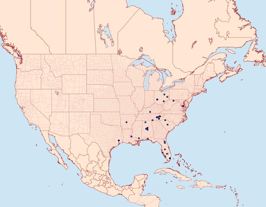 Distribution Data for Microcrambus kimballi