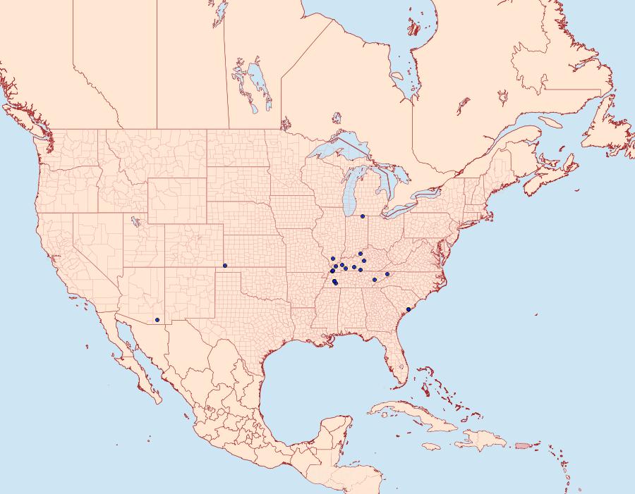 Distribution Data for Diatraea grandiosella