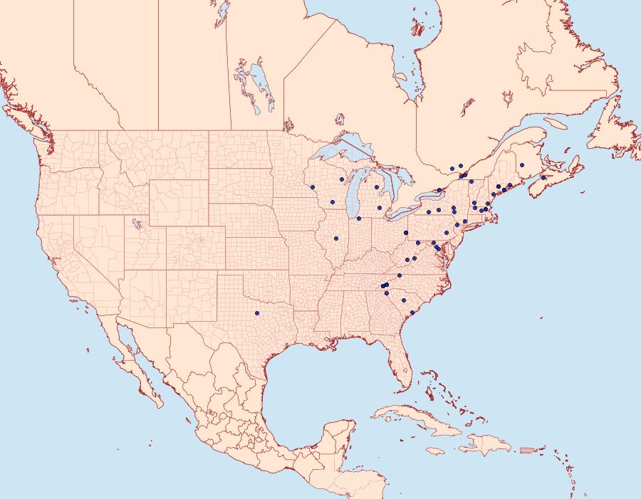 Distribution Data for Aglossa costiferalis