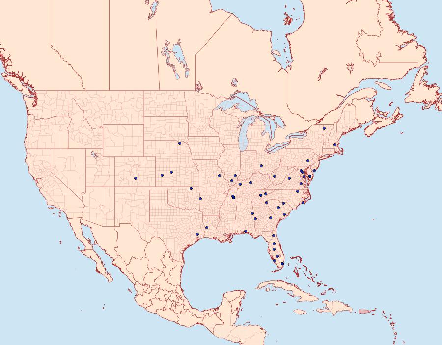 Distribution Data for Peoria roseotinctella