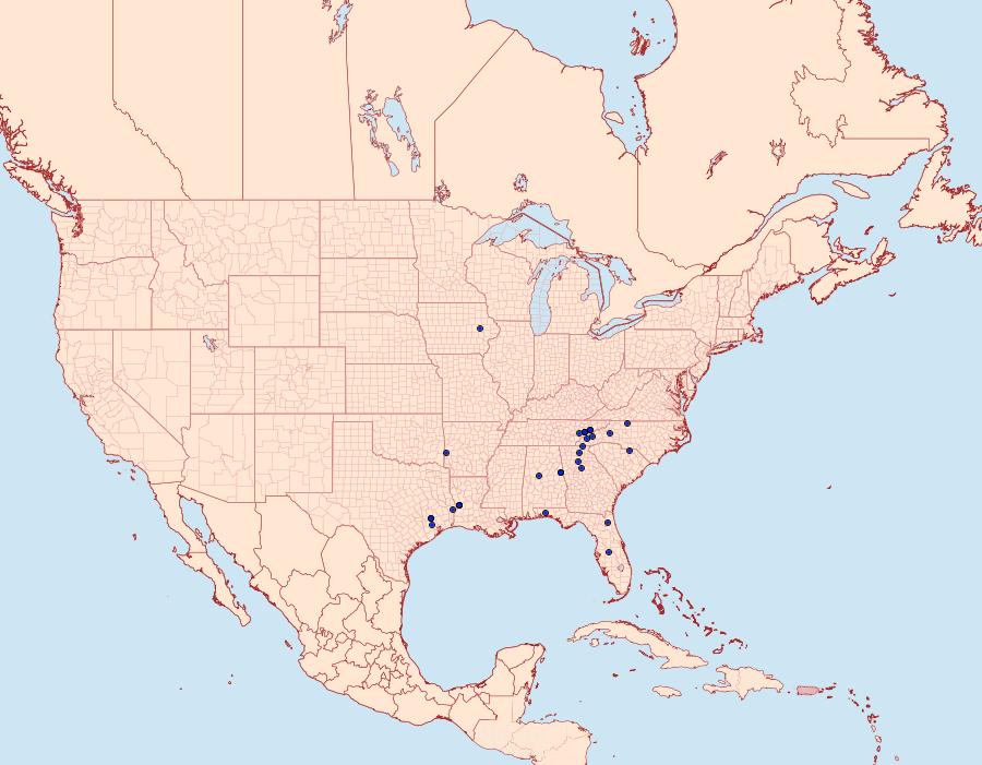 Distribution Data for Scopula ordinata