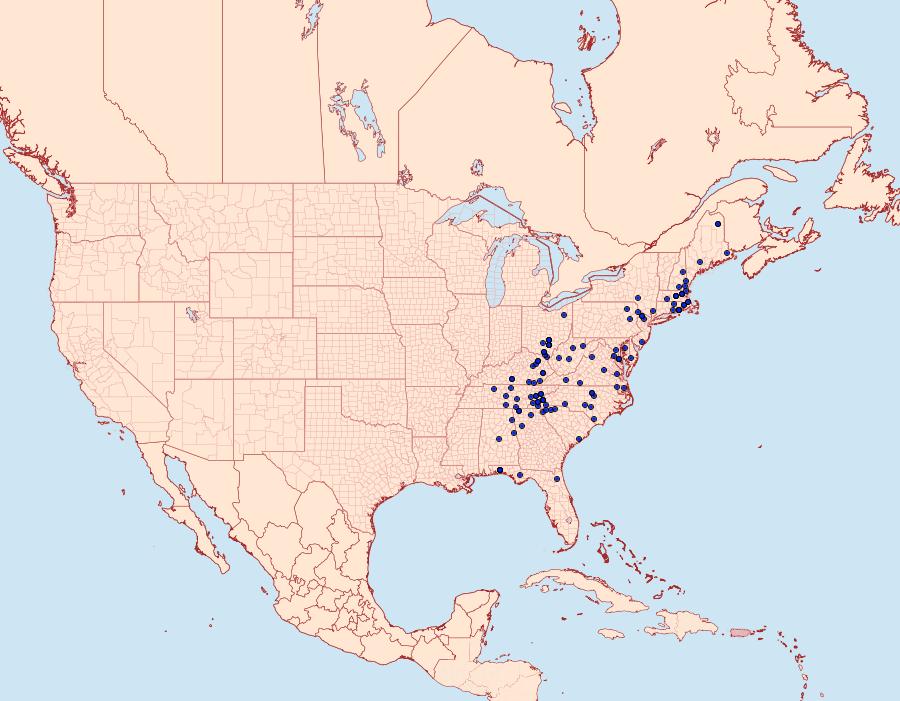 Distribution Data for Paonias astylus