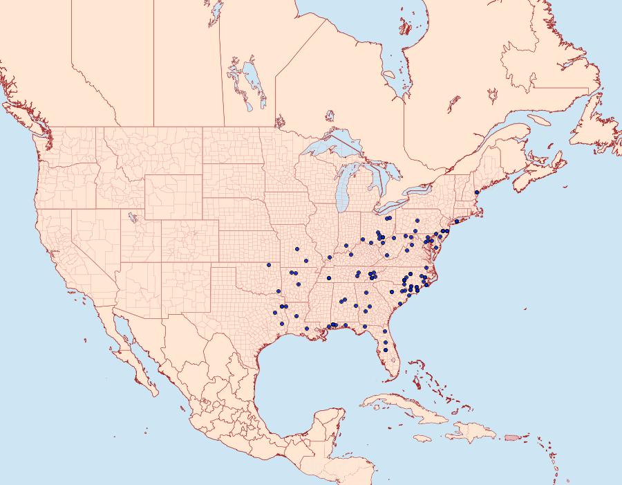 Distribution Data for Datana major