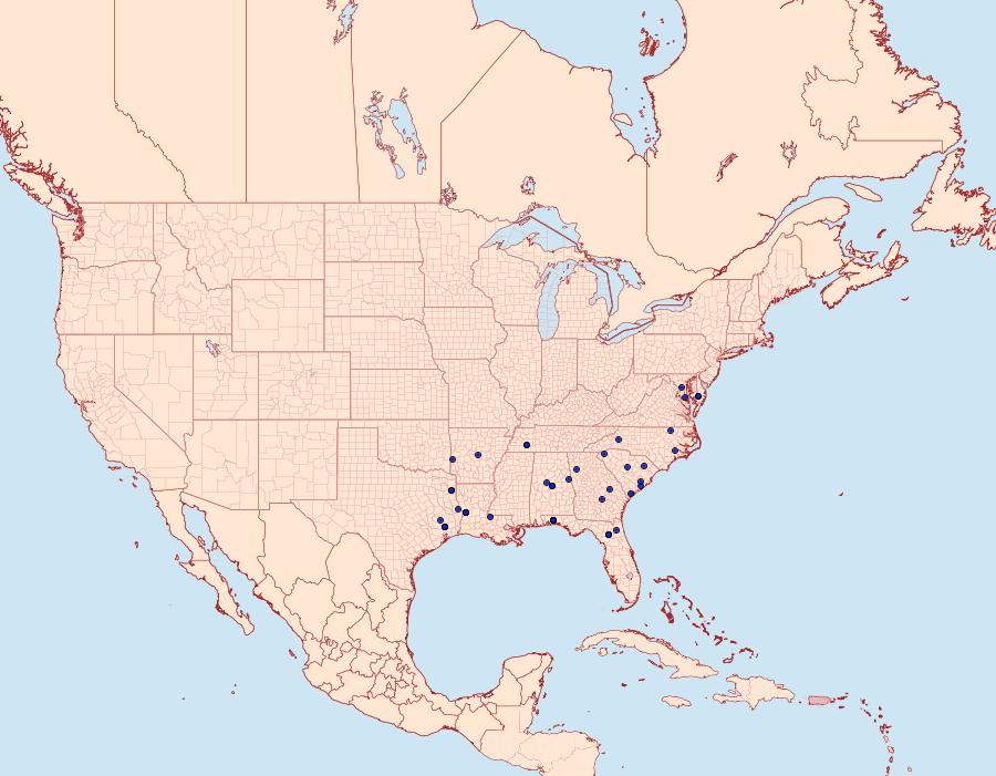 Distribution Data for Dasychira atrivenosa