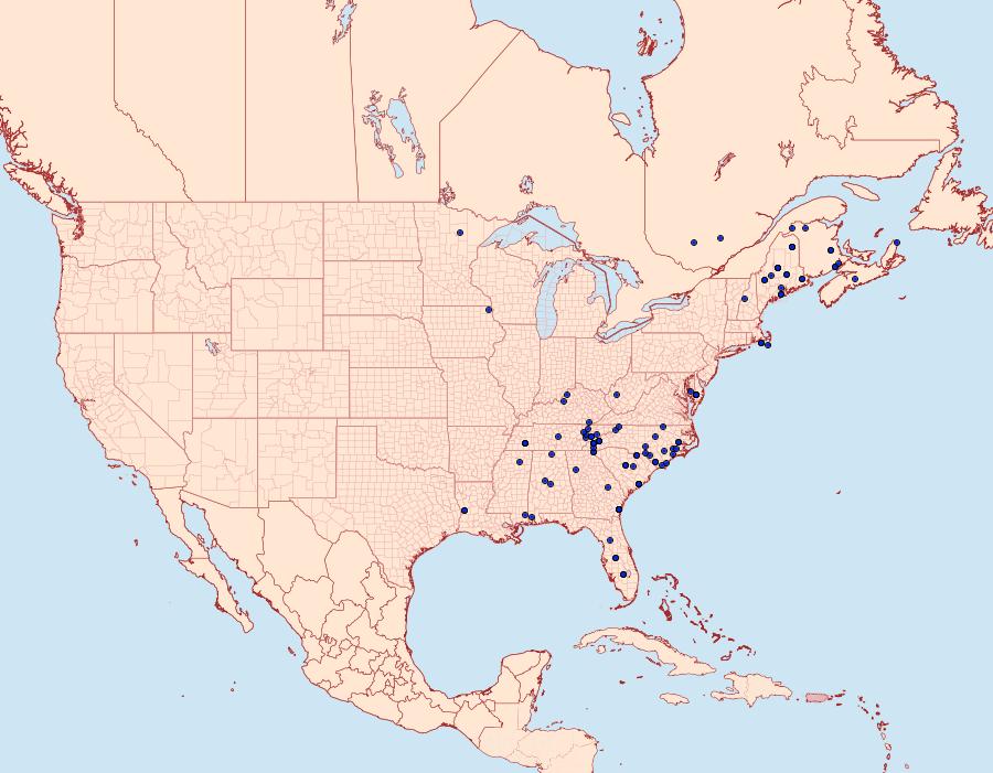 Distribution Data for Zanclognatha theralis