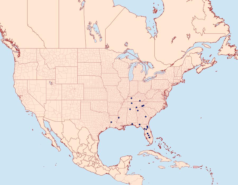 Distribution Data for Zanclognatha minoralis of authors