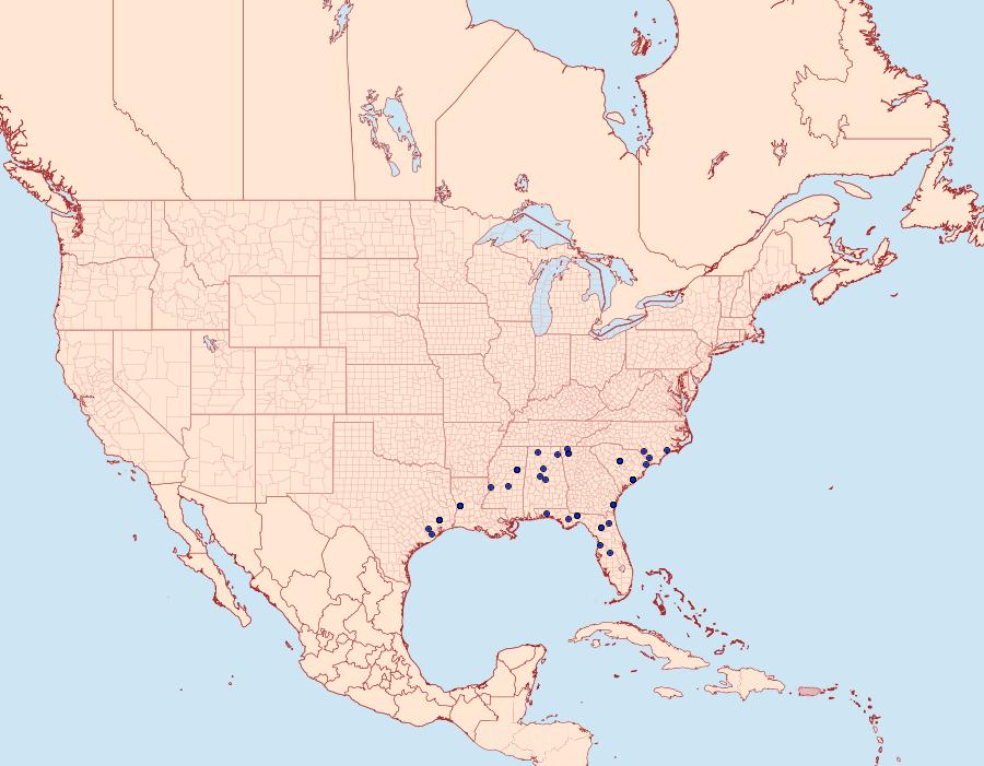 Distribution Data for Zanclognatha atrilineella