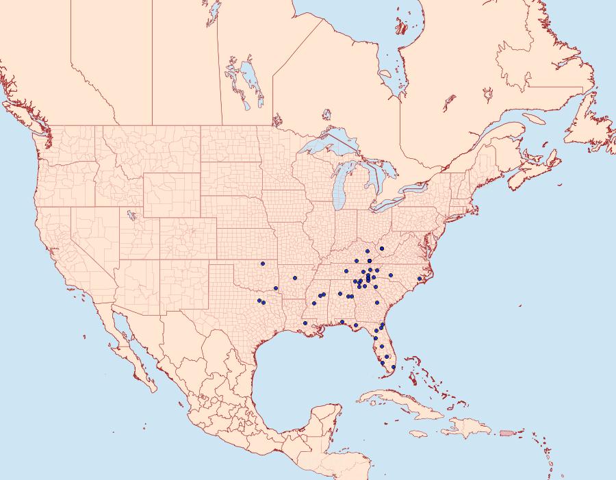 Distribution Data for Catocala sappho