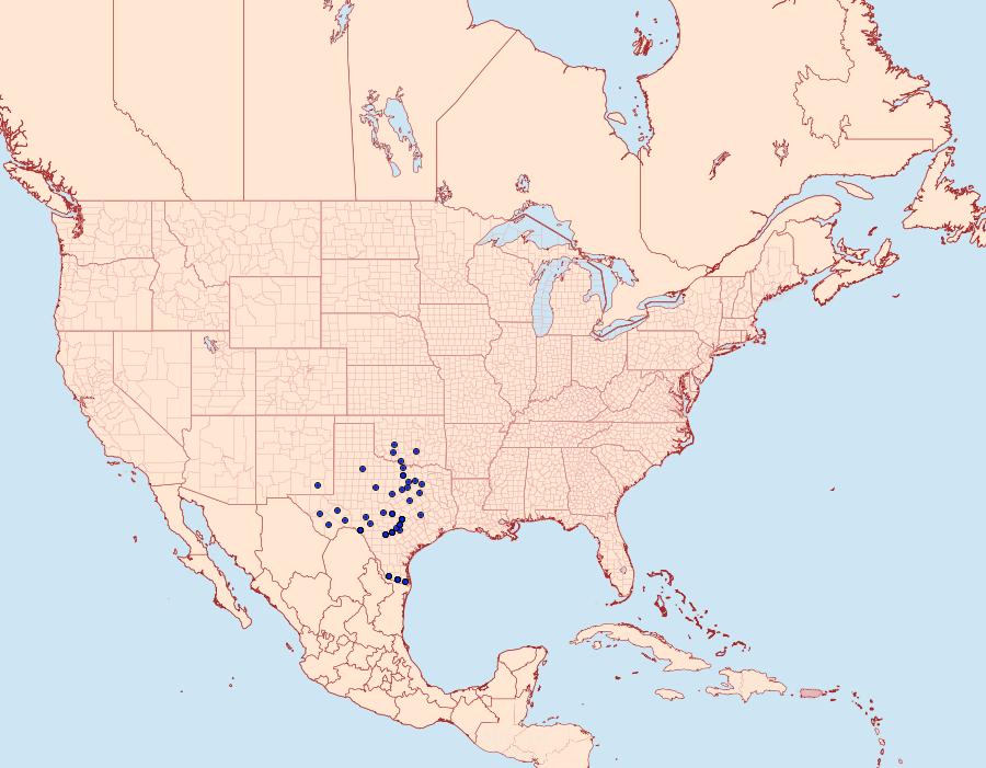 Distribution Data for Xerociris wilsonii